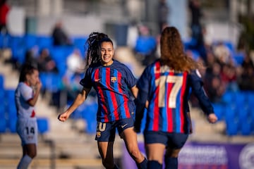 Ari Arias, en su etapa como delantera del Barcelona B.
