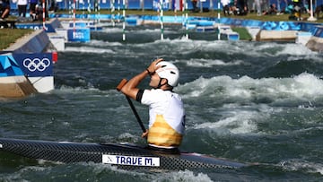 Miquel Travé se lleva las manos a la cabeza tras ver lo cerca que se quedaba del podio.
