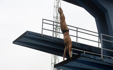 Entrenamientos en la Liga de Natación de Antioquia para el Campeonato Sudamericano en Argentina.