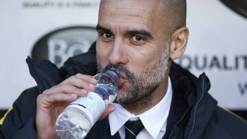 Football Soccer Britain - Burnley v Manchester City - Premier League - Turf Moor - 26/11/16 Manchester City manager Pep Guardiola before the match Reuters / Andrew Yates Livepic EDITORIAL USE ONLY. No use with unauthorized audio, video, data, fixture lists, club/league logos or "live" services. Online in-match use limited to 45 images, no video emulation. No use in betting, games or single club/league/player publications. Please contact your account representative for further details.