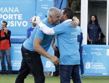 Raúl, Roberto Carlos y Del Bosque lanzan penaltis por la inclusión