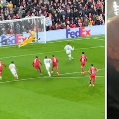 Kylian Mbappé’s penalty miss against Liverpool sparks wild frenzy at Anfield