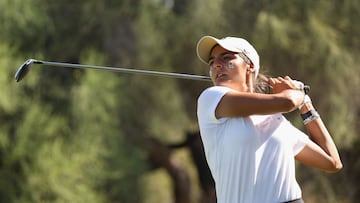 SCOTTSDALE, ARIZONA - MAY 24: Carolina Lopez-Chacarra of the Wake Forest Demon Deacons plays a tee shot on the ninth hole during the NCAA women�s Golf Championships at Grayhawk Golf Club on May 24, 2023 in Scottsdale, Arizona.   Christian Petersen/Getty Images/AFP (Photo by Christian Petersen / GETTY IMAGES NORTH AMERICA / Getty Images via AFP)