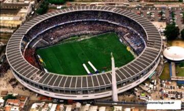 Estadio ‘Presidente Perón’: Conocido también como ‘El Cilindro’, el estadio ubicado en la ciudad argentina de Avellaneda tiene en su historial una final de Copa Libertadores (1967). Con capacidad para 60 mil personas, fue abierto el 3 de septiembre de 1950.