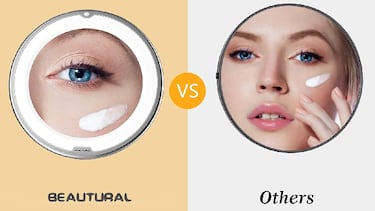 El espejo de aumento con luz que gira 360º y triunfa en Amazon