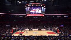LOS ANGELES, CA - OCTOBER 28: General view during the game between the Detroit Pistons and the LA Clippers at Staples Center on October 28, 2017 in Los Angeles, California.   Harry How/Getty Images/AFP
 == FOR NEWSPAPERS, INTERNET, TELCOS &amp; TELEVISION USE ONLY ==