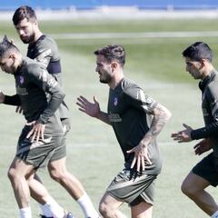 El Atlético vuelve al trabajo sin Dembélé, a falta de pruebas