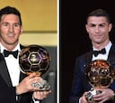 Messi vs Cristiano: cuántos Balones de Oro ha ganado cada uno
