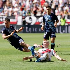 Rayo Vallecano 1-1 Celta de Vigo: resumen, goles y resultado