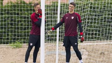 Remiro, con Kepa Arrizabalaga.