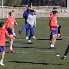 El Atleti afina el disparo pensando en Sevilla; Giménez tiene el alta