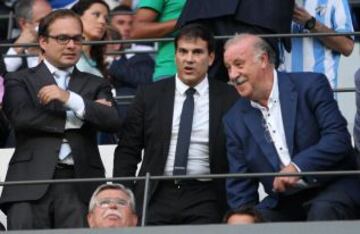 Liga Bbva. Málaga - Barcelona. Vicente del Bosque.