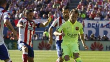 Rakitic, en un lance del partido.