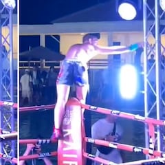 Russian fighter electrocuted in shocking victory celebration accident