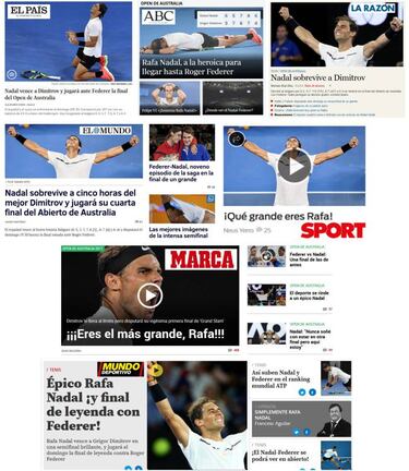 La prensa internacional, volcada con Nadal: "Revive la historia"