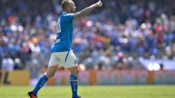 Vicente Matías Vuoso en un partido de la Máquina de Cruz Azul.