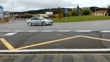 El conductor temerario derrapando en Palencia