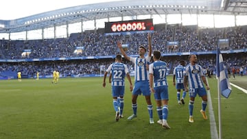 Partido Deportivo de La Coru&ntilde;a -  Badajoz. gol quiles