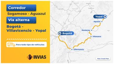 Cerraron la Transversal del Cusiana: vía alterna al Llano y rutas