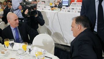 Rubiales invita a Tebas a una reunión en la RFEF este viernes