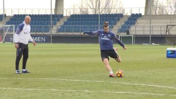 Gareth Bale looking sharp in Valdebebas training