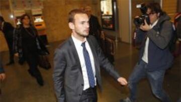 Sneijder fue uno de los jugadores m&aacute;s aclamados del Galatasaray a su llegada a Madrid.