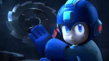 Mega Man en su presentaci&oacute;n oficial en Super Smash Bros. for 3DS/Wii U