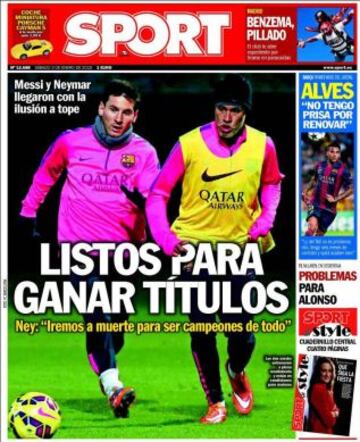 Portadas de la prensa deportiva