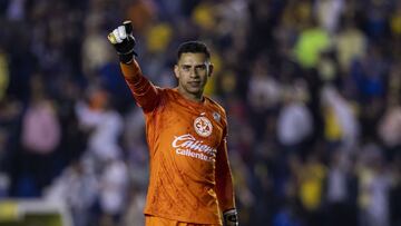 Luis Malagon of America during the 5th round match between America and FC Juarez as part of the Liga BBVA MX, Torneo Clausura 2025 at Ciudad de los Deportes Stadium, on February 01, 2025 in Mexico City, Mexico.