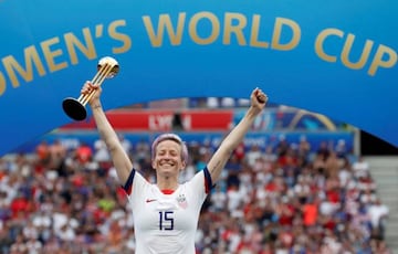 Megan Rapinoe, en el Mundial de Francia.