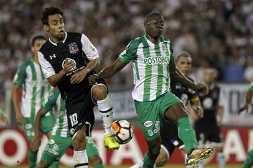 Un gol de Vladimir Hernández dio el triunfo a Atlético Nacional ante Colo Colo en el debut en la Copa Libertadores 2018. Delfín, el próximo rival del verde.