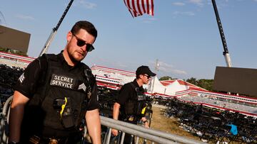 ¿Cuántos guardaespaldas del Servicio Secreto hay regularmente en los mítines de Donald Trump?