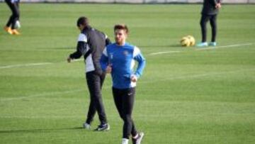 Ignacio Camacho, durante un entrenamiento