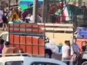 Violenta pelea entre hinchas de la U y Colo Colo entorpece llegada de ayuda a damnificados en Lirquén