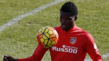 Thomas, durante un entrenamiento.