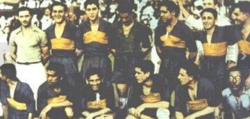 Roberto Luco con Boca Juniors en Torneo 1934.