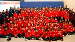 J&oacute;venes de la Fundaci&oacute;n del Atl&eacute;tico. 