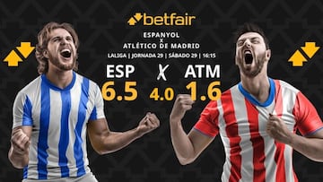 RCD Espanyol vs. Atlético de Madrid: horario, dónde ver, pronósticos y clasificación