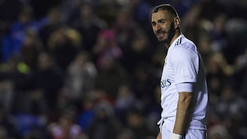 Benzema, en el Levante - Real Madrid.