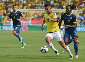 Las mejores imágenes del partido entre Colombia y Ecuador