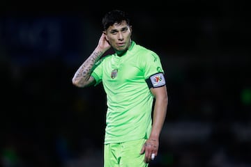 Carlos Salcedo of Juarez during the 16th round match between FC Juarez and Tijuana as part of the Liga BBVA MX, Torneo Apertura 2024 at Olimpico Benito Juarez Stadium on November 06, 2024 in Ciudad Juarez, Chihuahua, Mexico.