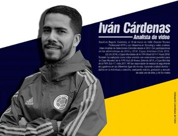 Iván Cárdenas, analista de video de la Selección Colombia