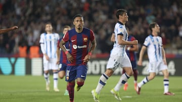 13/05/24 PARTIDO PRIMERA DIVISION
BARCELONA - REAL SOCIEDAD
SEGUNDO GOL PENALTI RAPHINHA 2-0