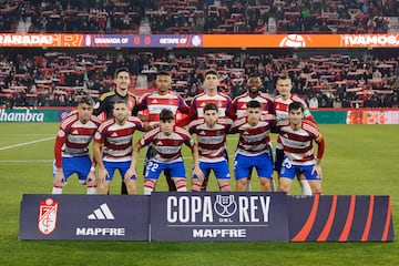 Once del Granada ante el Getafe.