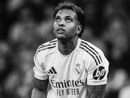 Publicación de Rodrygo en Instagram tras conocerse su rotura de cruzado.