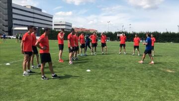 Tercera sesión de los árbitros: de nuevo trabajo físico en el césped