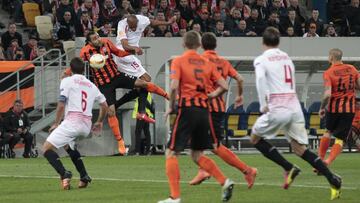 El Sevilla jugó el jueves en Ucrania ante el Shakhtar Donetsk.