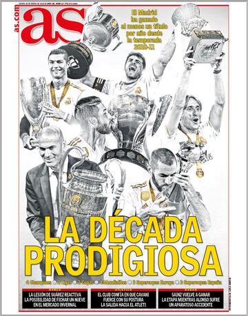 Las portadas de AS de enero