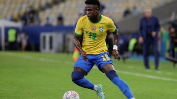 Vinicius, durante la reciente Copa América con Brasil, cumple 21 años.