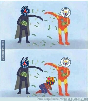 Barcelona y Real Madrid, protagonistas de los memes de Champions